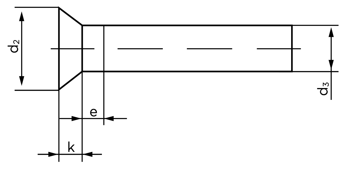 Teknisk tegning af DIN 661